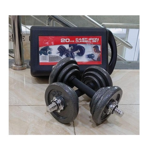 Picture of Adjustable 20KG Dumbbell Set with Carry Case